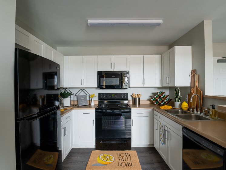 Kitchen at Spinner Place's Winooski, VT Apartments